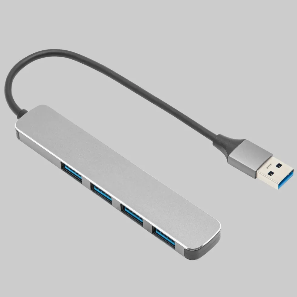Plexgear USB-A-hub CB222 med USB-A-tilkobling 4-veis