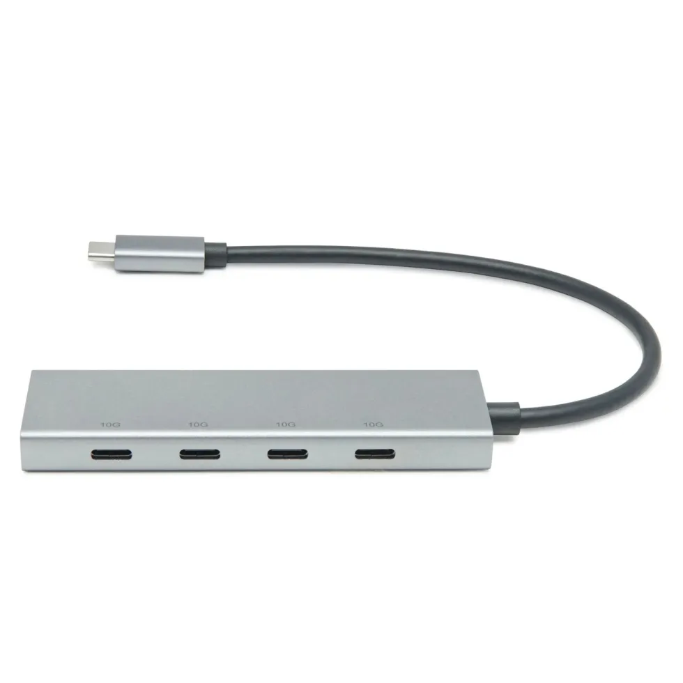 Plexgear USB-C-hub med 4 porter