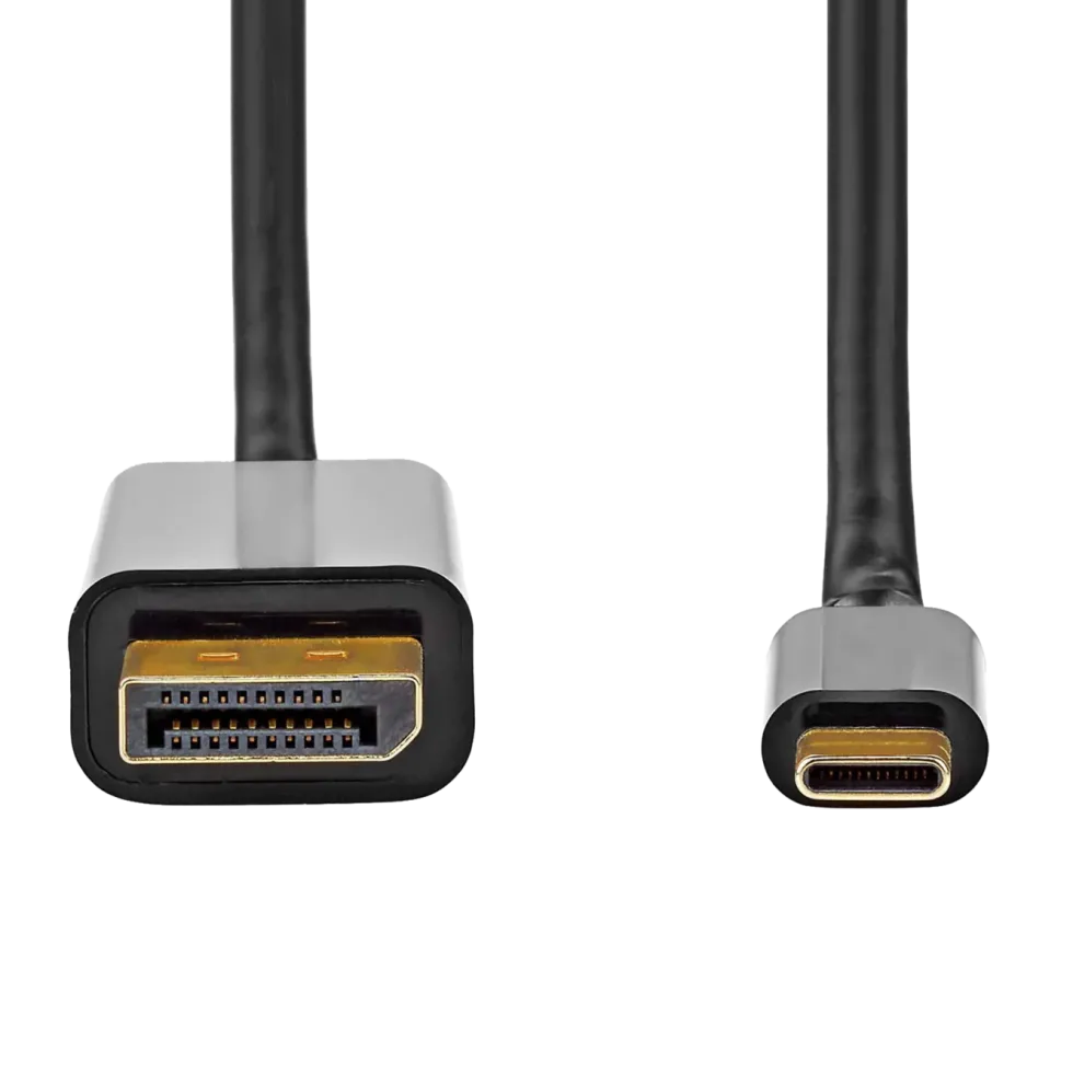 Plexgear USB-C-kabel til Displayport 2 m