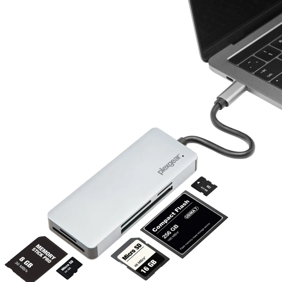 Plexgear USB-C-minnekortleser