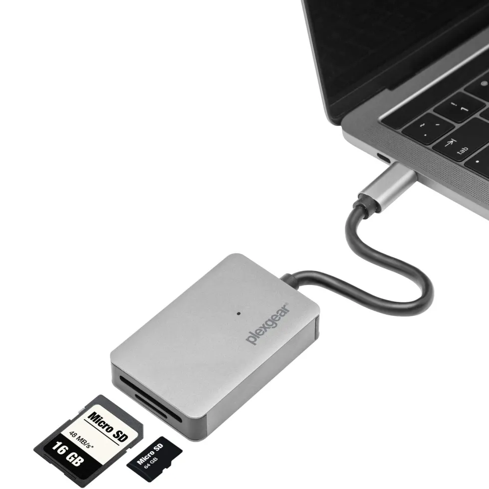 Plexgear USB-C UHS II Minnekortleser
