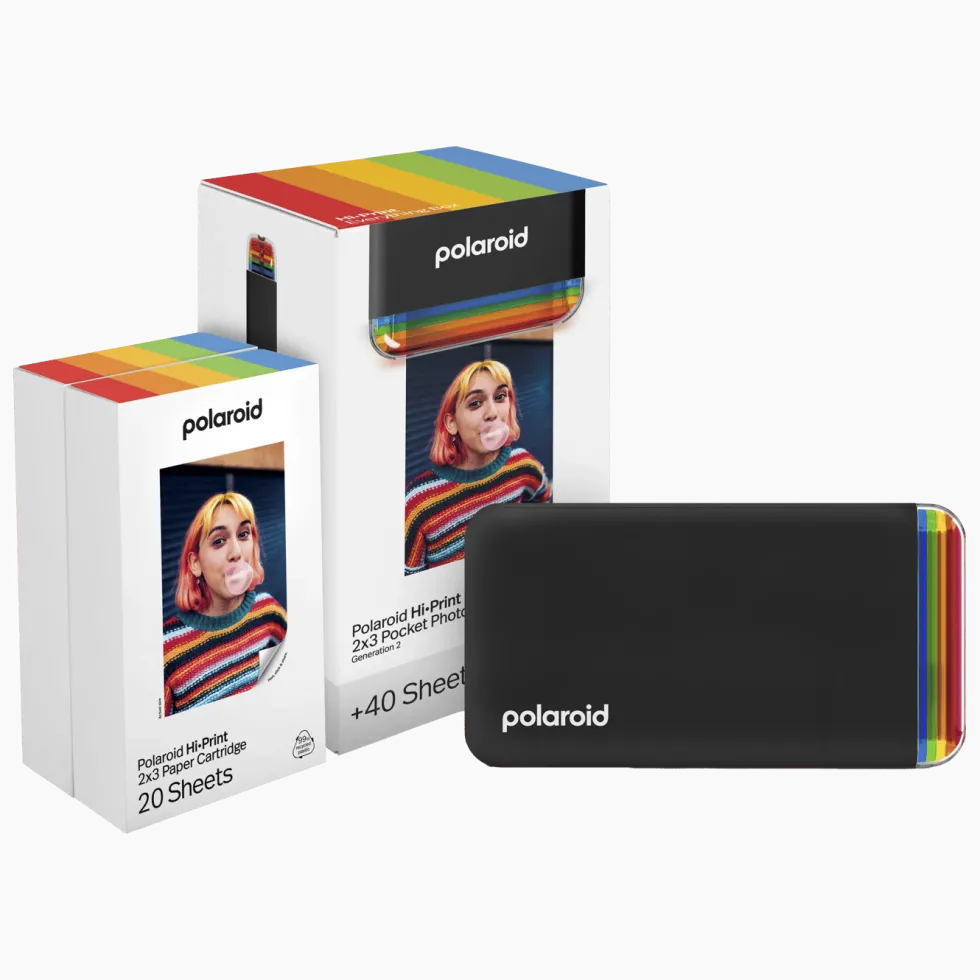 Polaroid Hi-Print Gen 2 Kit Portabel fotoskriver Svart