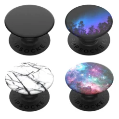 Popsockets Avtakbart grep for mobil Svart