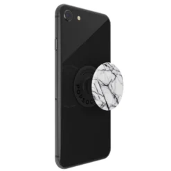Popsockets Avtakbart grep for mobil White Marble