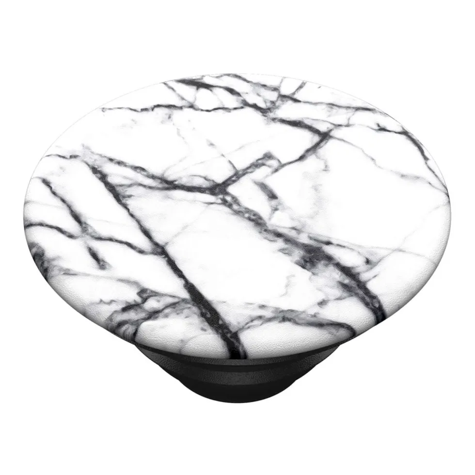 Popsockets Avtakbart grep for mobil White Marble