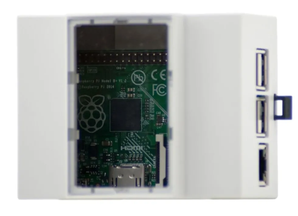 Raspberry Pi Chassi för DIN-skinne