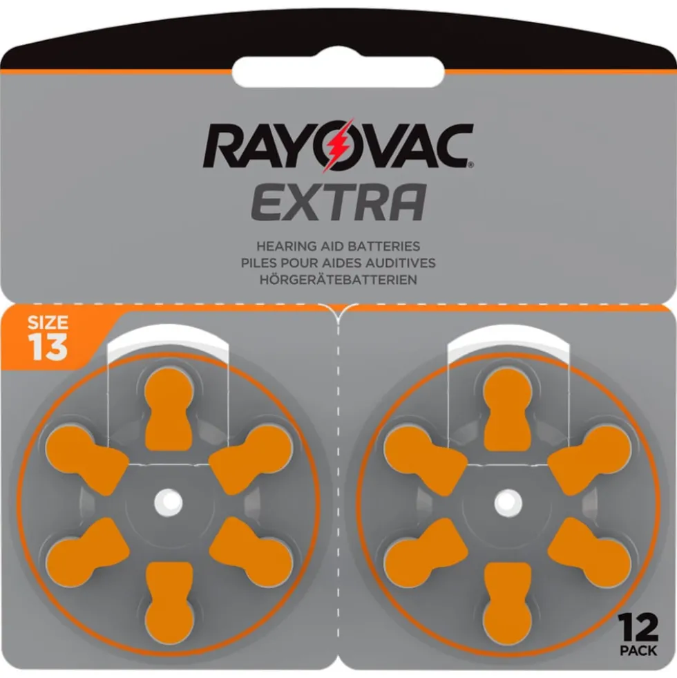 Rayovac Høreapparatbatterier Oransje ZA13 12-pk.