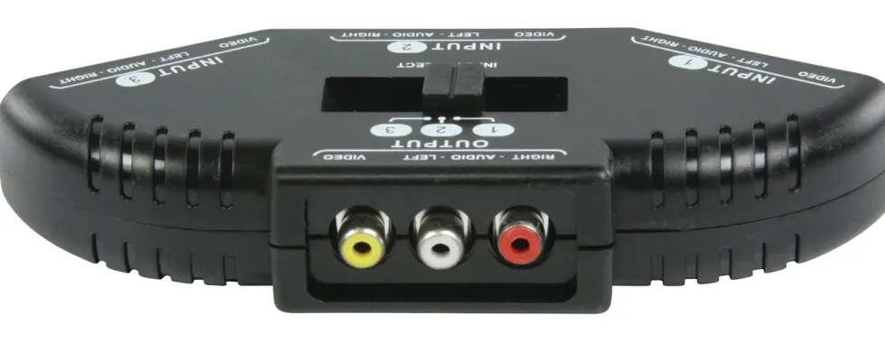 RCA-switch, 3-veis
