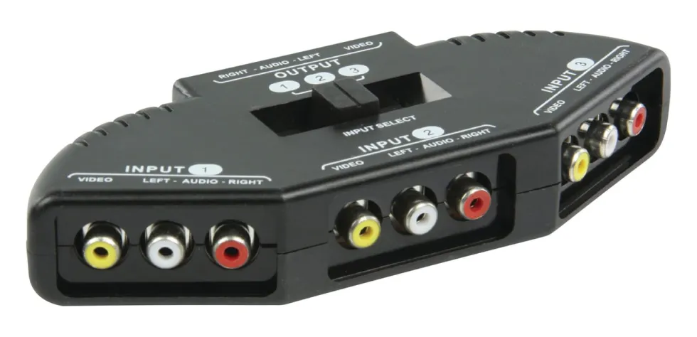 RCA-switch, 3-veis