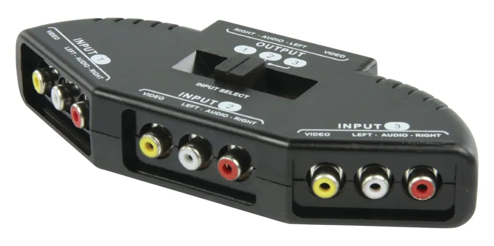RCA-switch, 3-veis