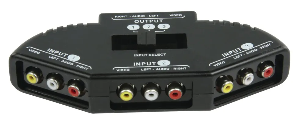 RCA-switch, 3-veis