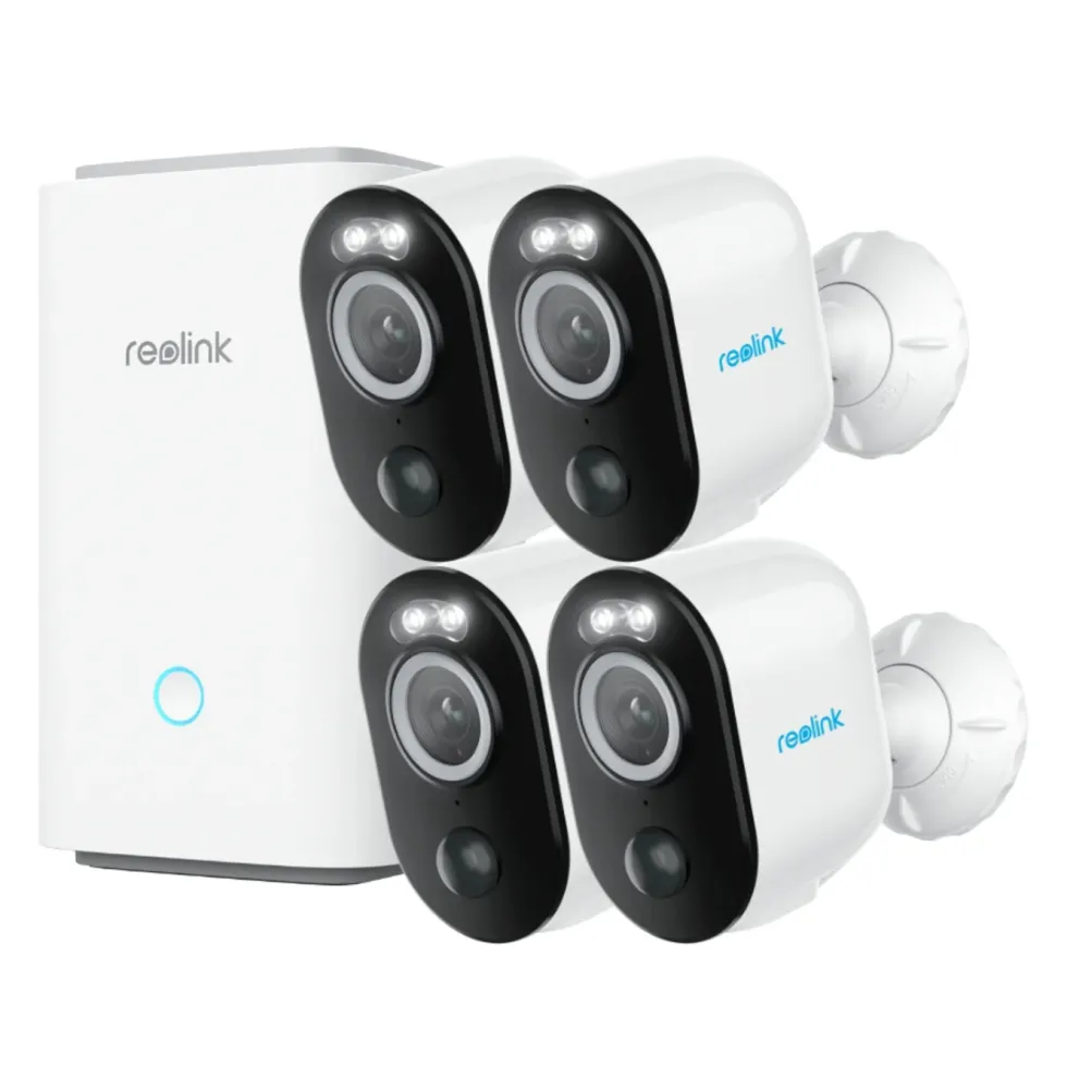 Reolink Home Hub med 4x Argus 3 Pro 2K-kamera