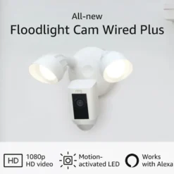 Ring Floodlight Cam Wired Plus Hvit
