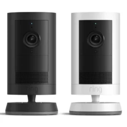 Ring Outdoor Cam Plus Battery - Retinal 2K overvåkingskamera Svart