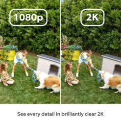 Ring Outdoor Cam Plus Battery - Retinal 2K overvåkingskamera Hvit