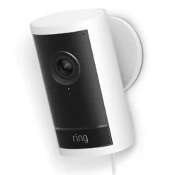 Ring Outdoor Cam Pro Plug-in - Retinal 4K overvåkingskamera Hvit