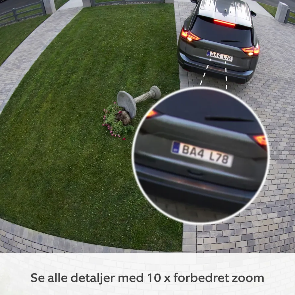 Ring Outdoor Cam Pro Plug-in - Retinal 4K overvåkingskamera Hvit