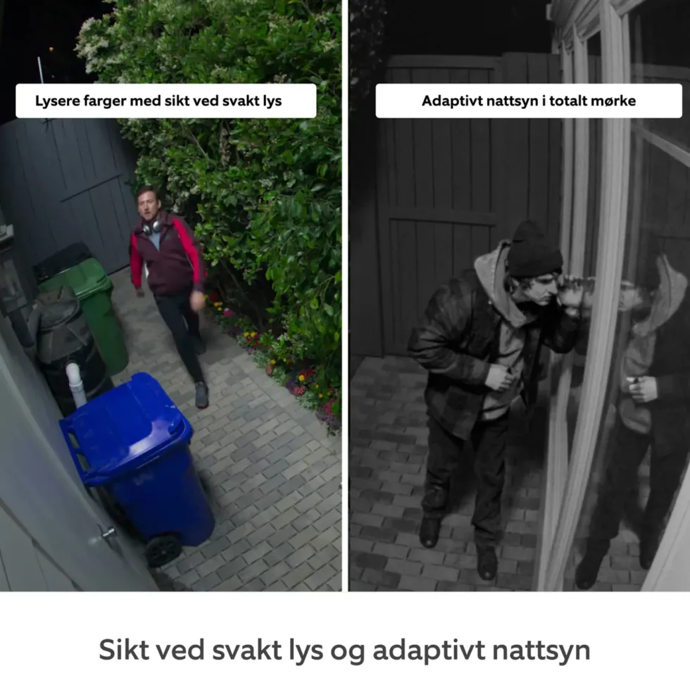 Ring Outdoor Cam Pro Plug-in - Retinal 4K overvåkingskamera Hvit