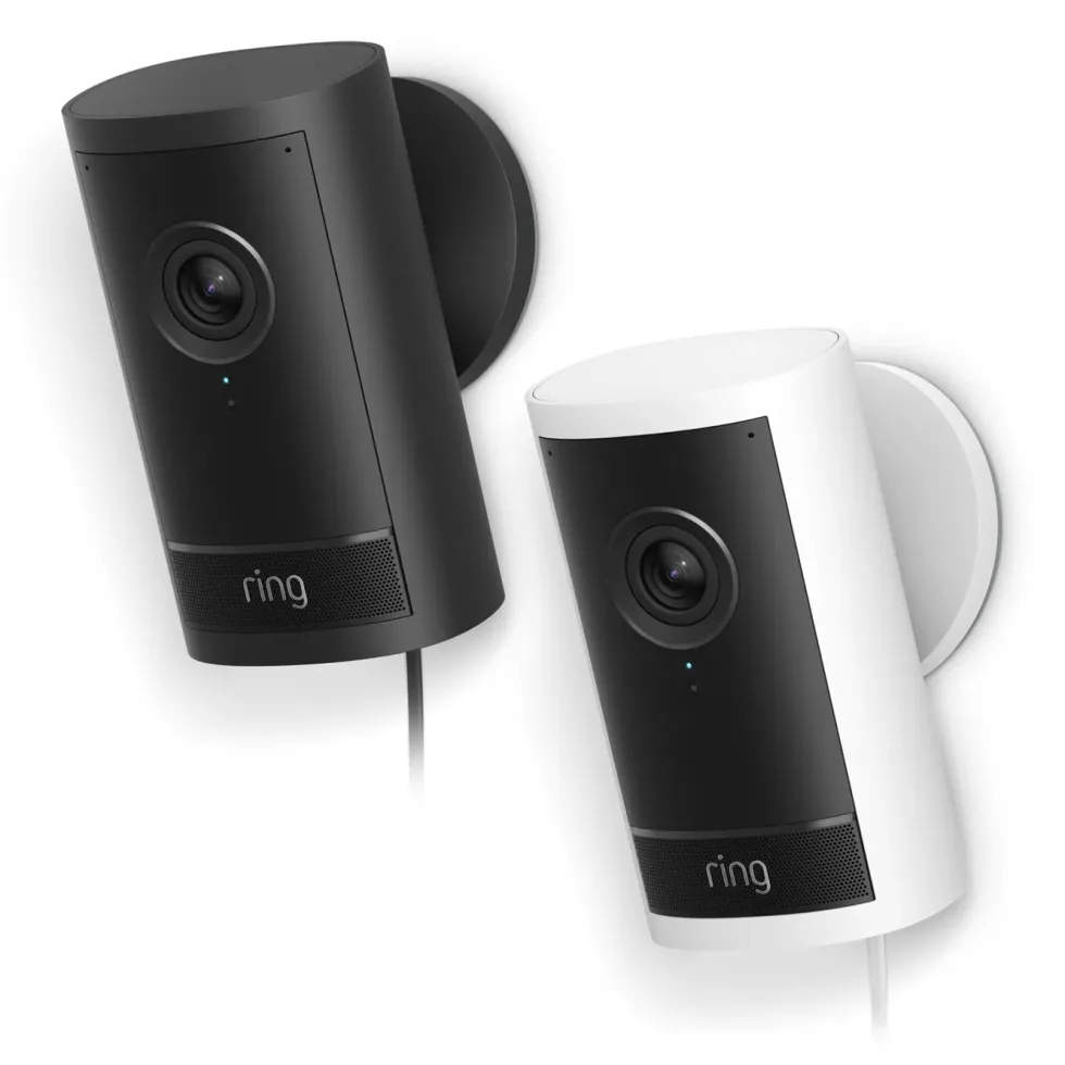 Ring Outdoor Cam Pro Plug-in - Retinal 4K overvåkingskamera Hvit