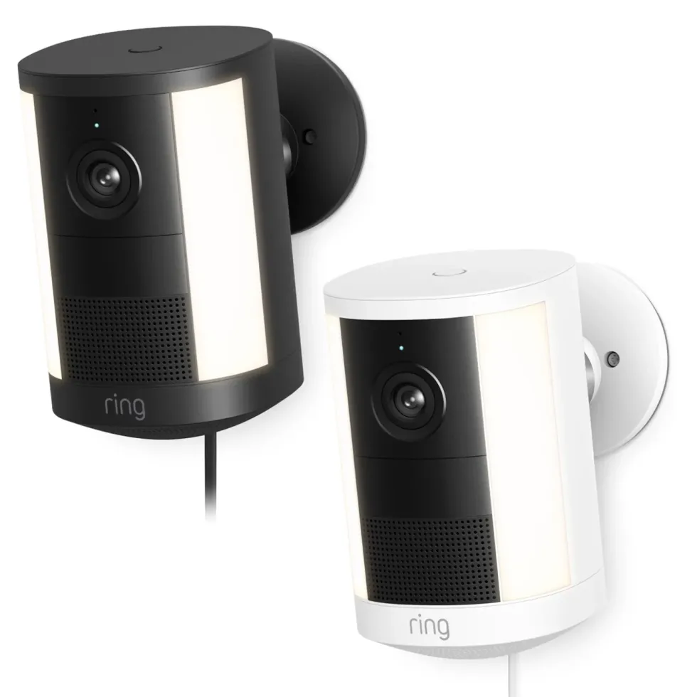 Ring Spotlight Cam Pro plug-in overvåkingskamera Svart