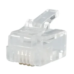 RJ11-kontakt for flat telekabel 10-pk.