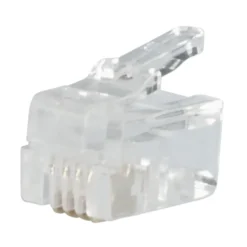 RJ10-kontakt for flat telekabel 10-pk.