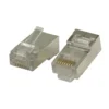 RJ45-kontakt for rund myk Cat. 6 FTP-kabel 10-pk.