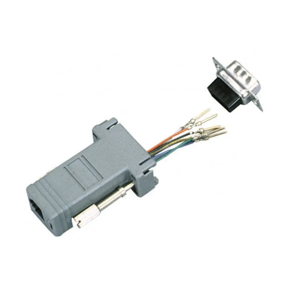RJ45 til DB9 stiftadapter