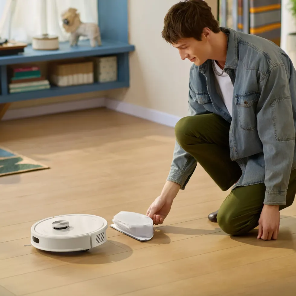 Roborock Q7 TF+ robotstøvsuger med basestasjon Hvit