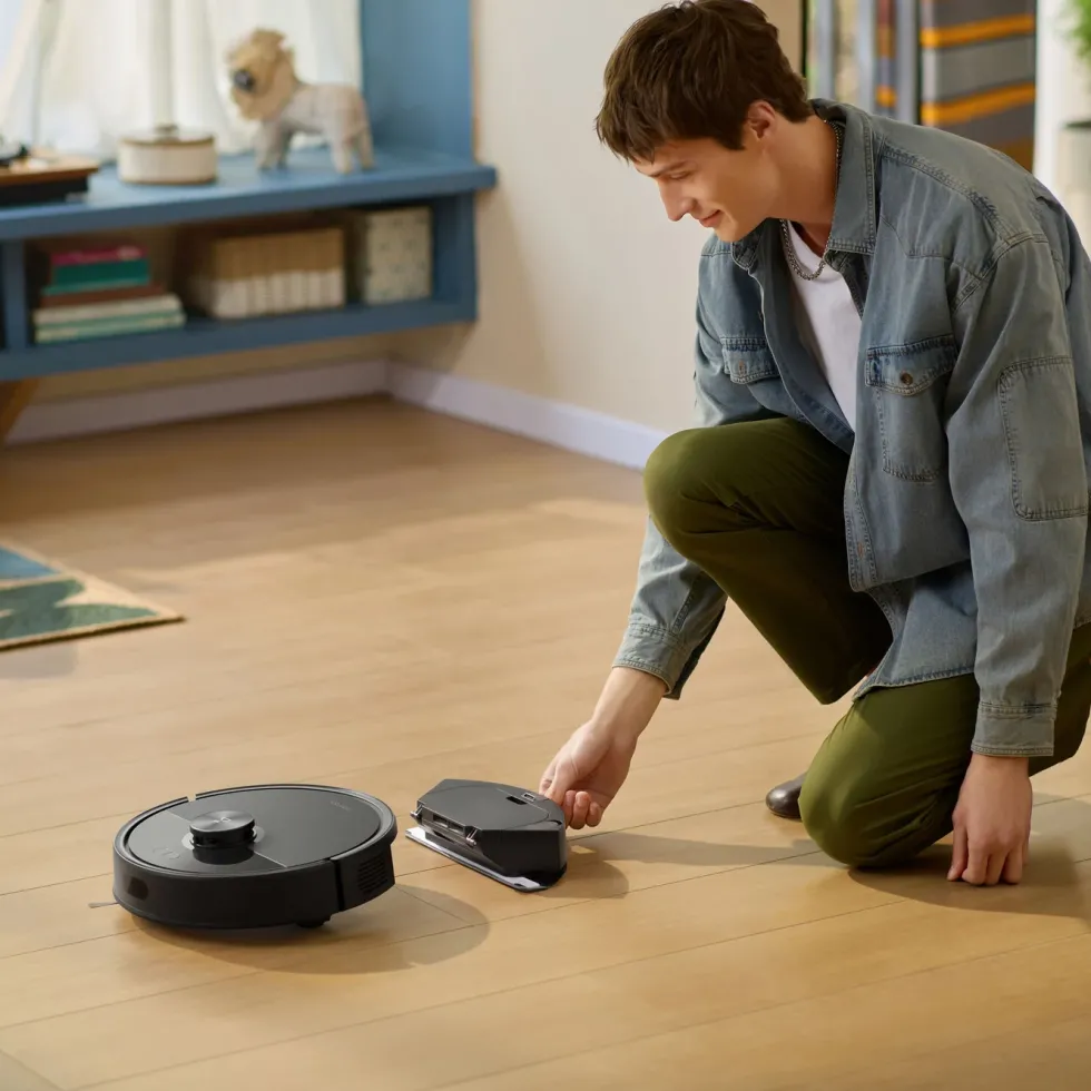 Roborock Q7 TF+ robotstøvsuger med basestasjon Svart