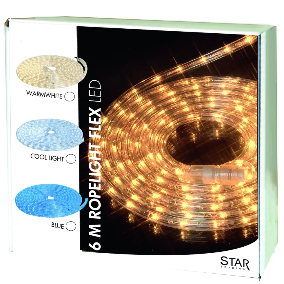 Ropelight Flex Lysslange 216 LED Varmhvit