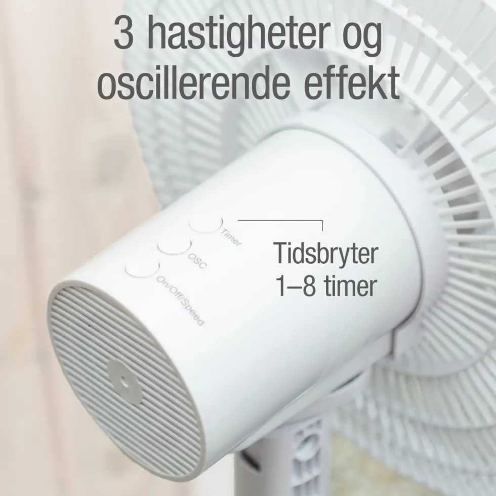 Rubicson Gulvvifte med fjernkontroll Ø35 cm