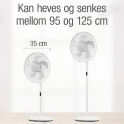 Rubicson Gulvvifte med fjernkontroll Ø35 cm