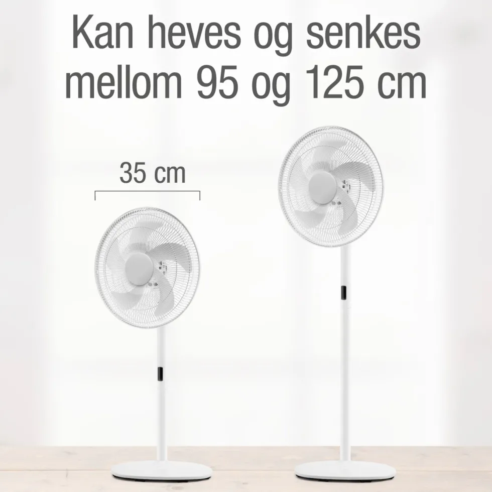 Rubicson Gulvvifte med fjernkontroll Ø35 cm