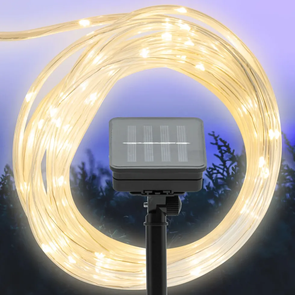Rubicson Solcelledrevet lyslenke 75 LED 7,5 m