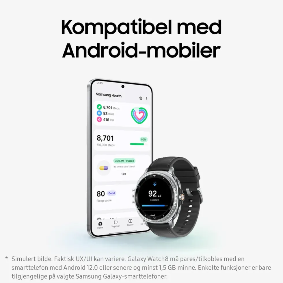 Samsung Galaxy Watch8 Classic 46mm Bluetooth + 4G Svart