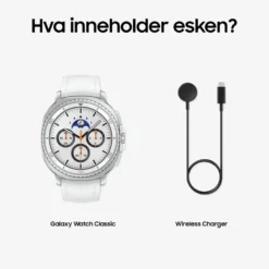 Samsung Galaxy Watch8 Classic 46mm Bluetooth Hvit