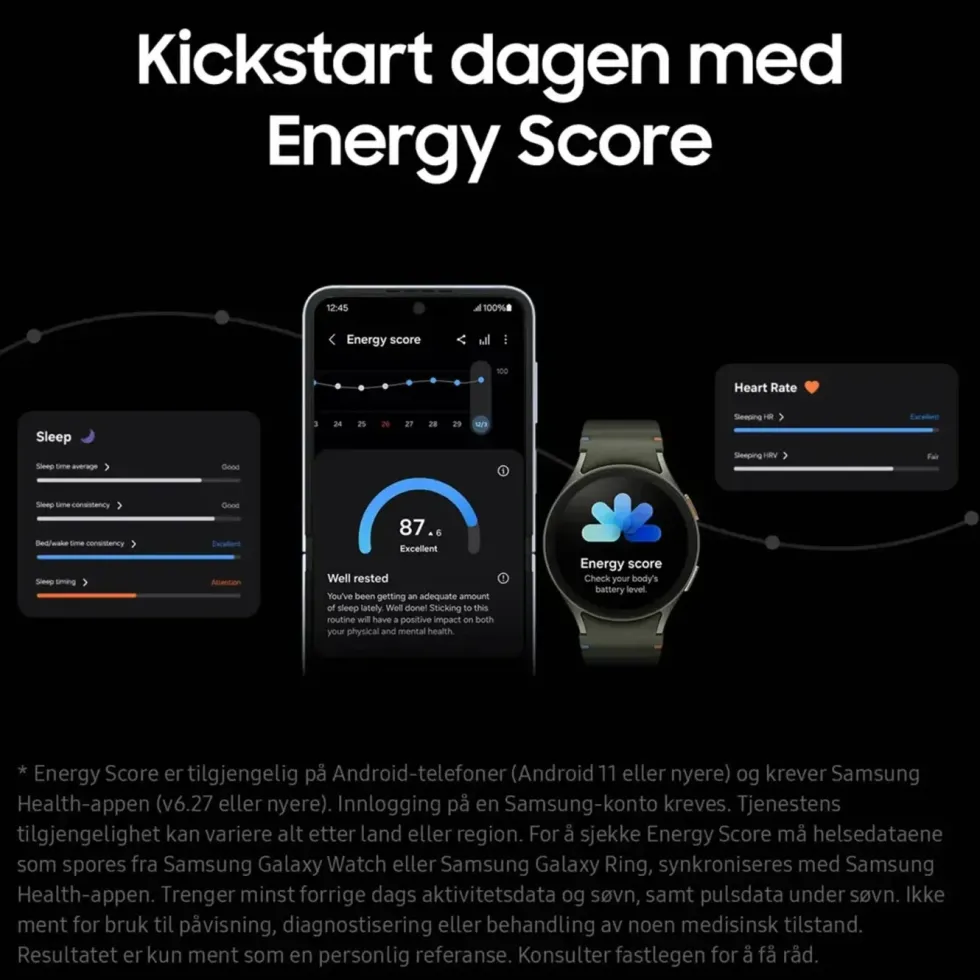 Samsung Galaxy Watch7 44 mm Bluetooth Sølv