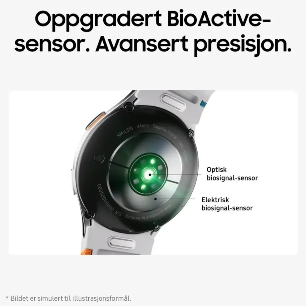 Samsung Galaxy Watch7 44 mm Bluetooth Sølv