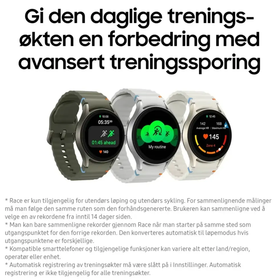 Samsung Galaxy Watch7 44 mm Bluetooth Sølv