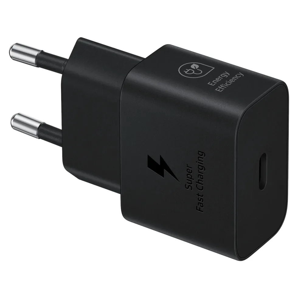 Samsung Original 25 W Hurtiglader USB-C PD Svart