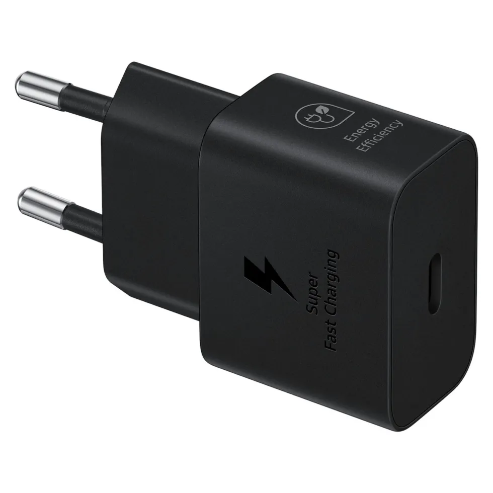 Samsung Original 25 W Hurtiglader USB-C PD Svart