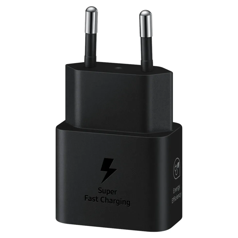 Samsung Original 25 W Hurtiglader USB-C PD Svart