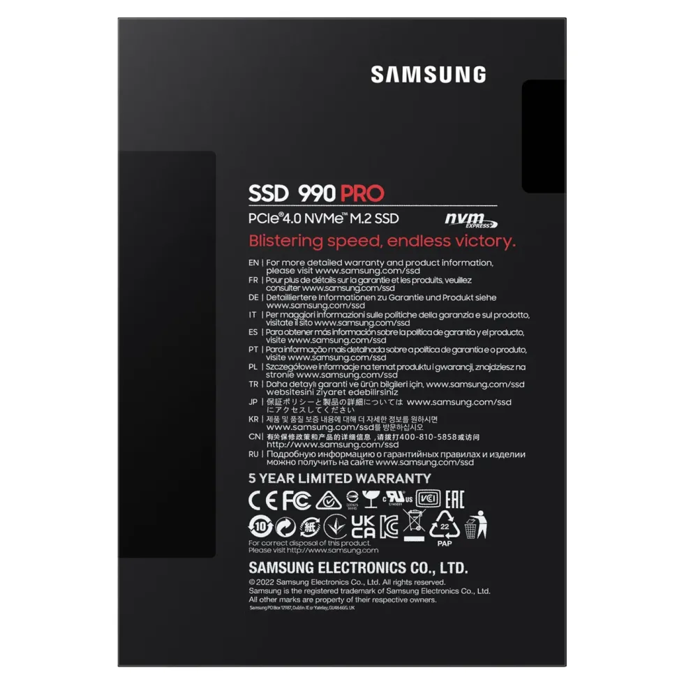 Samsung 990 PRO PCle 4.0 NVMe M.2 SSD 2 TB