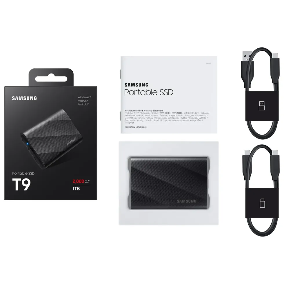 Samsung T9 Ekstern SSD-disk 1 TB