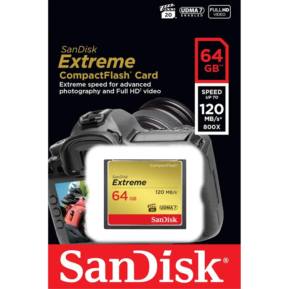 Sandisk Extreme CF-kort 64 GB