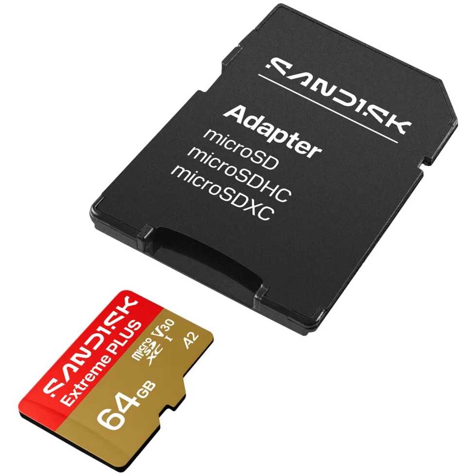 Sandisk Extreme PLUS microSDXC 64 GB – 200/90 MB/s