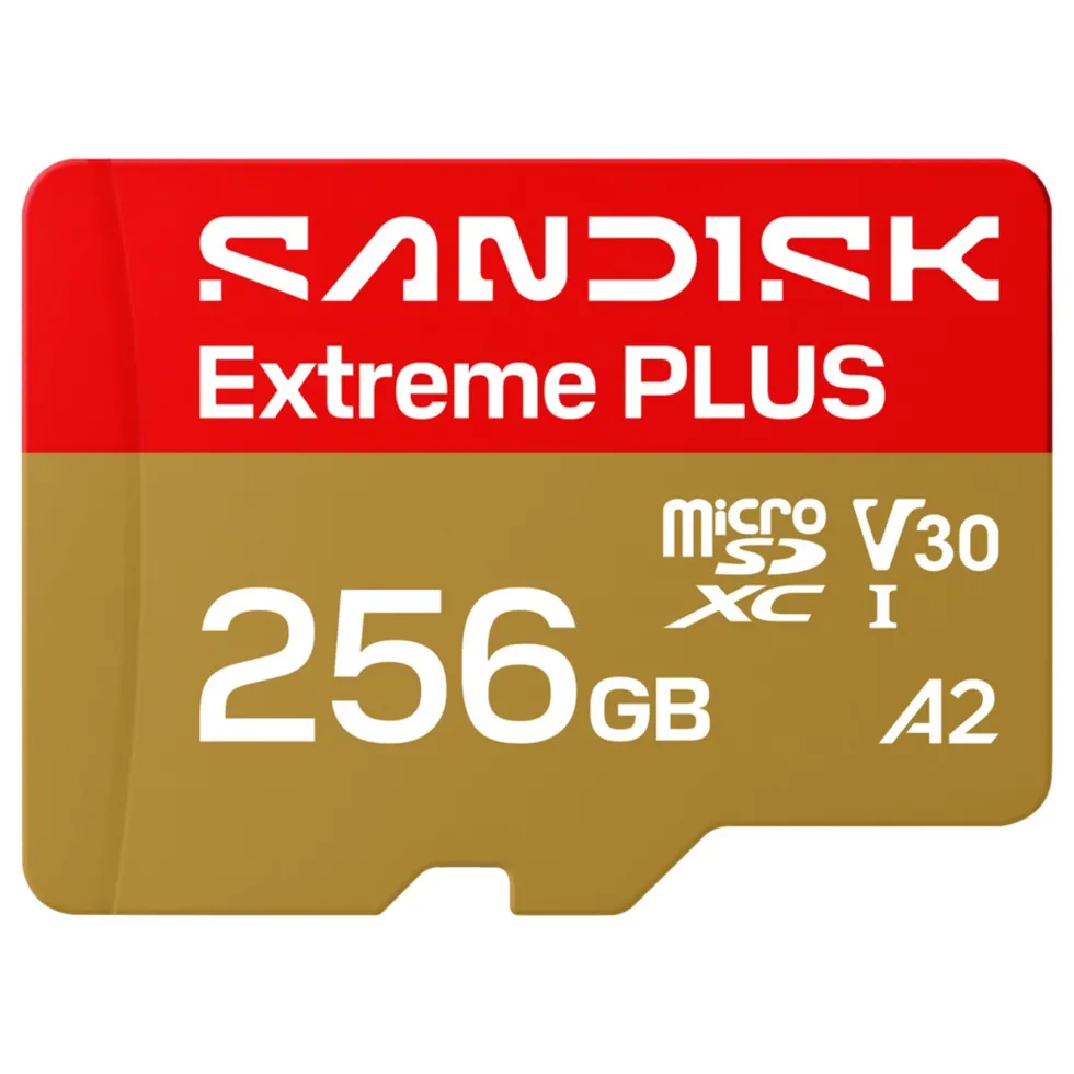 Sandisk Extreme PLUS microSDXC 256 GB – 250/170 MB/s