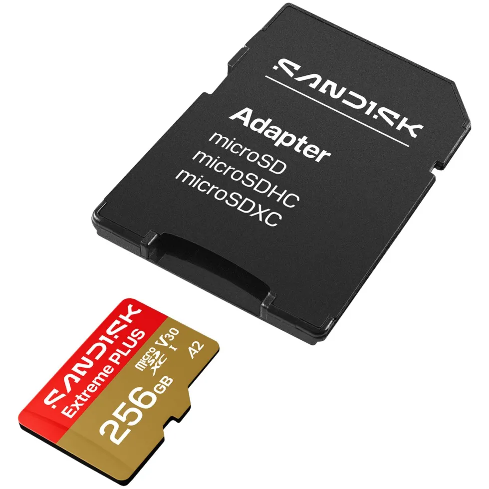 Sandisk Extreme PLUS microSDXC 256 GB – 250/170 MB/s