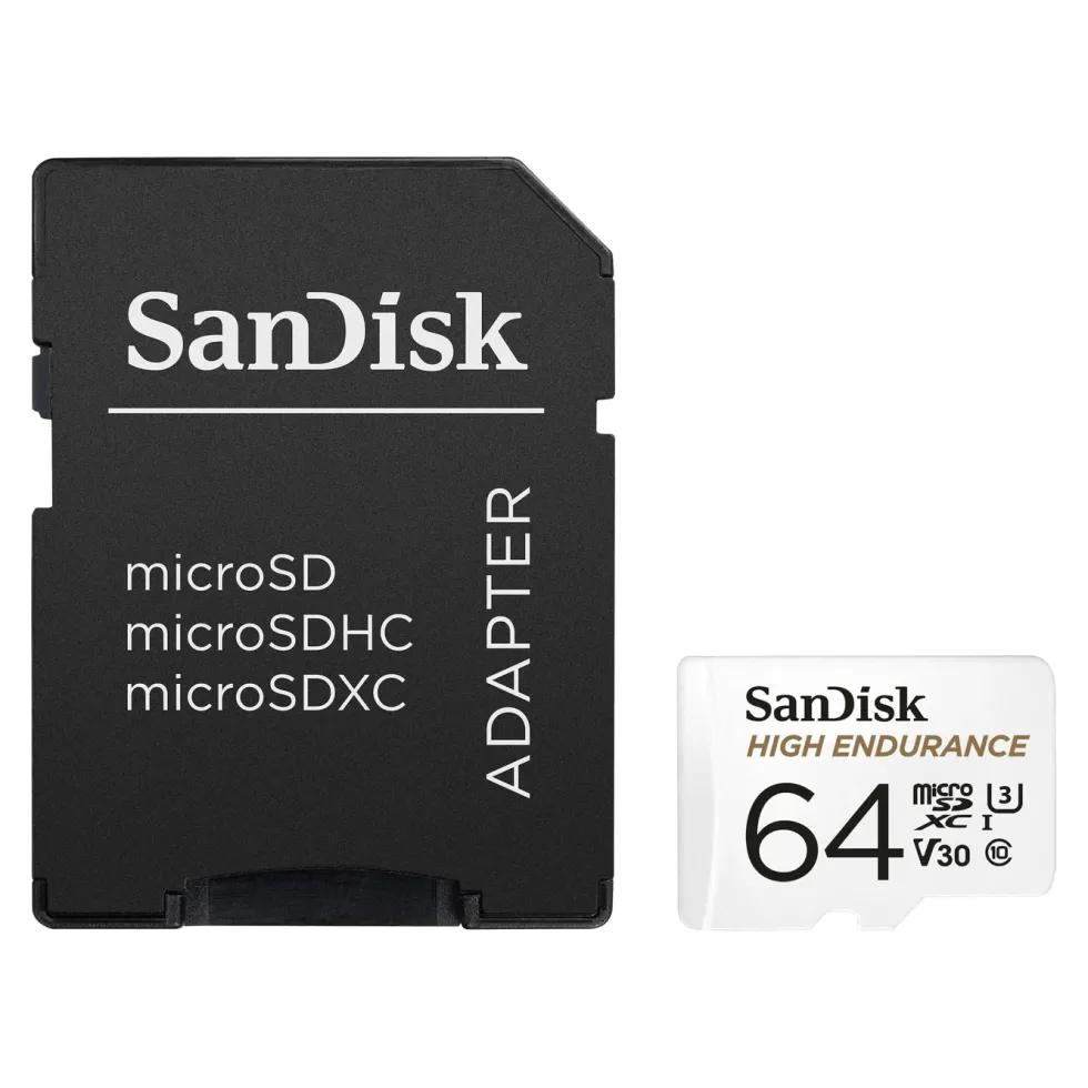 Sandisk High Endurance Micro-SD-kort 64 GB